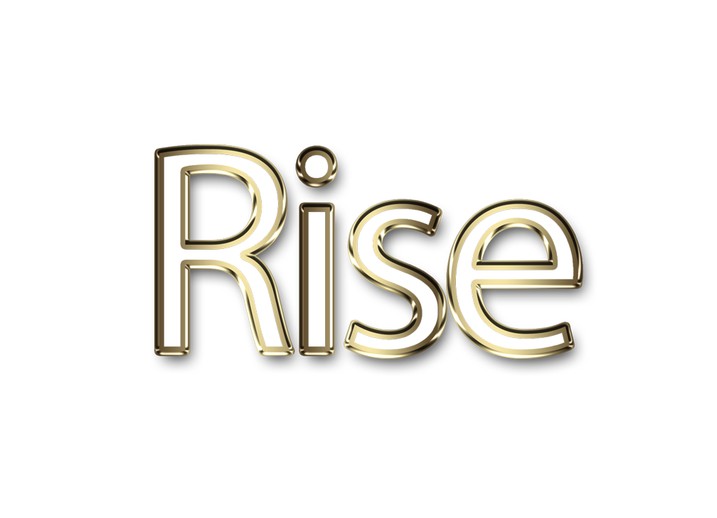 Rise png, word Rise png, Rise word png, Rise text png, Rise letters png, Rise word art typography PNG images, transparent png